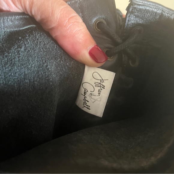 JEFFREY CAMPBELL over the knee lace up distressed combat boots - size 9 - Picture 6 of 7